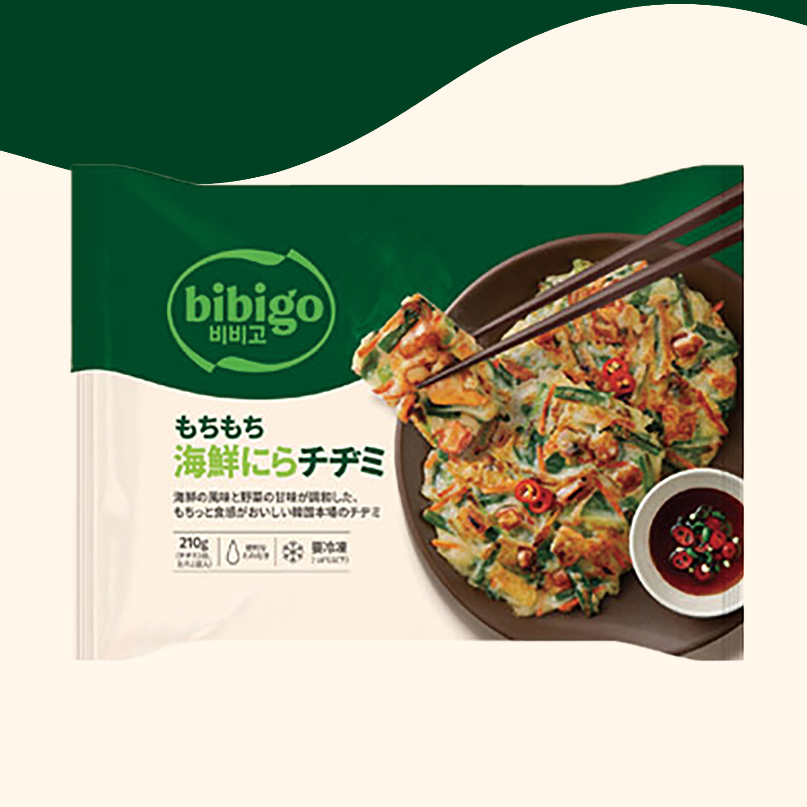 【冷凍】ビビゴ・もちもち海鮮にらチヂミ・210g