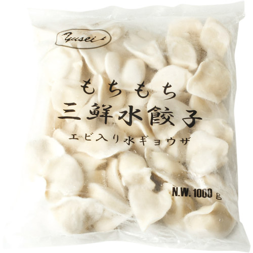 【冷凍】もちもち三鮮水餃子（エビ入り）・1kg