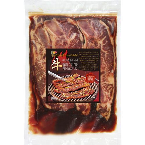 【冷凍】FP・味付牛骨付カルビスライス(LA)･1kg