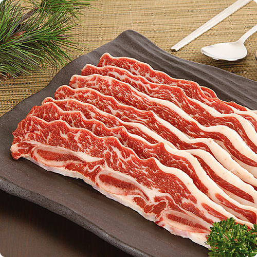 【冷凍】アメリカ産・LAカルビ（骨付カルビスライス）・1kg