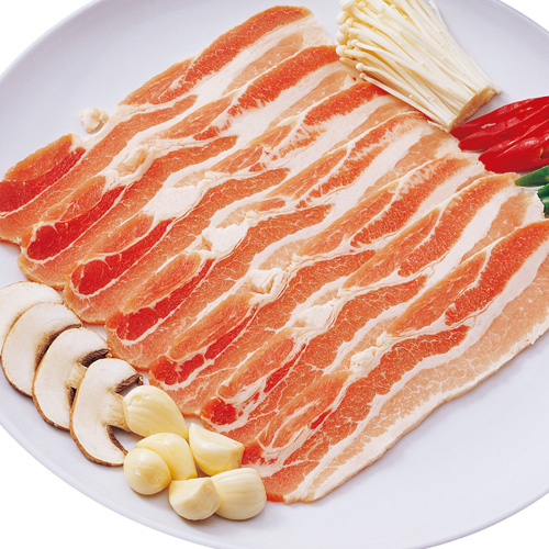 【冷凍】フランス産・豚バラ肉（スライス）7mm・1kg