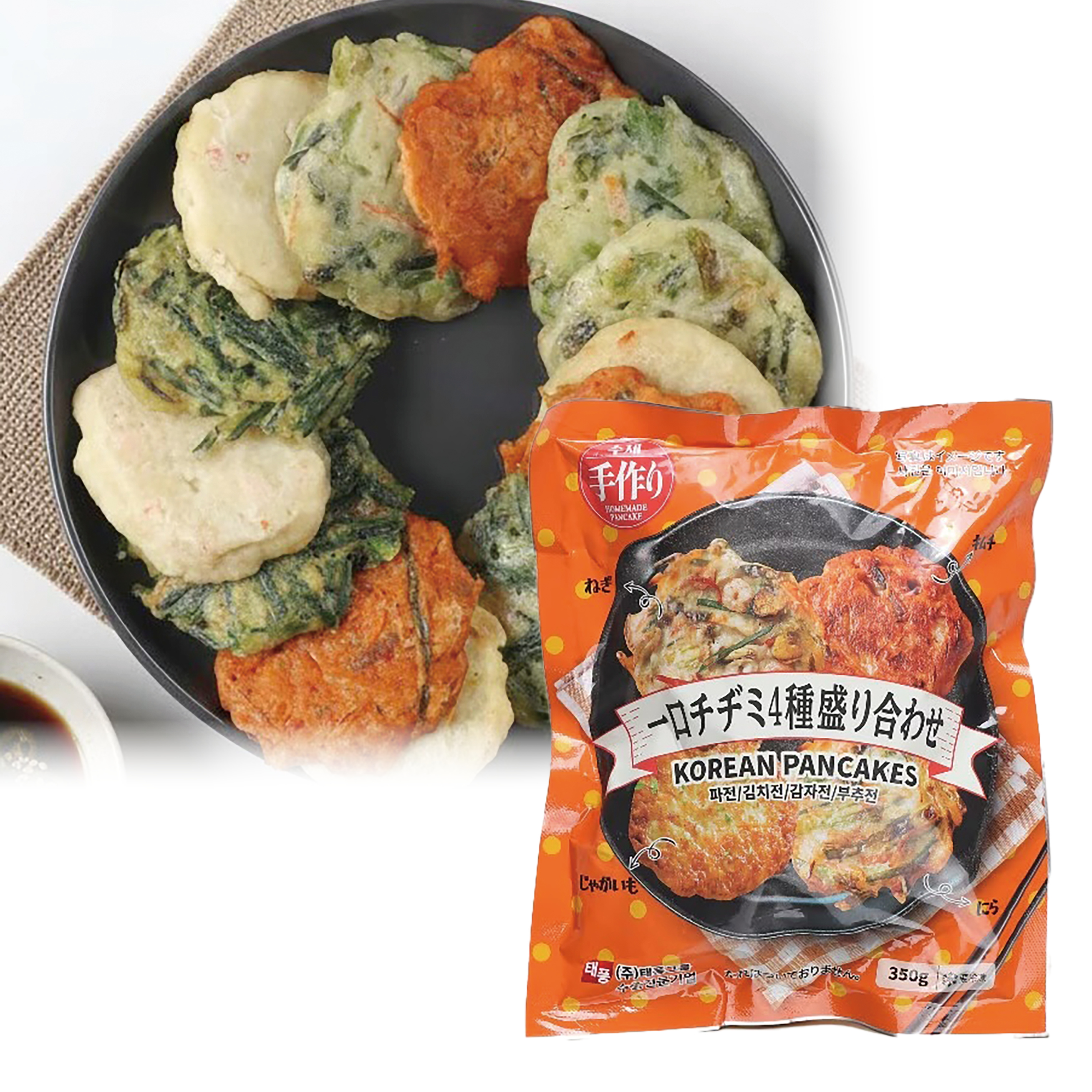 【冷凍】テプン・一口チヂミ4種盛り・350g
