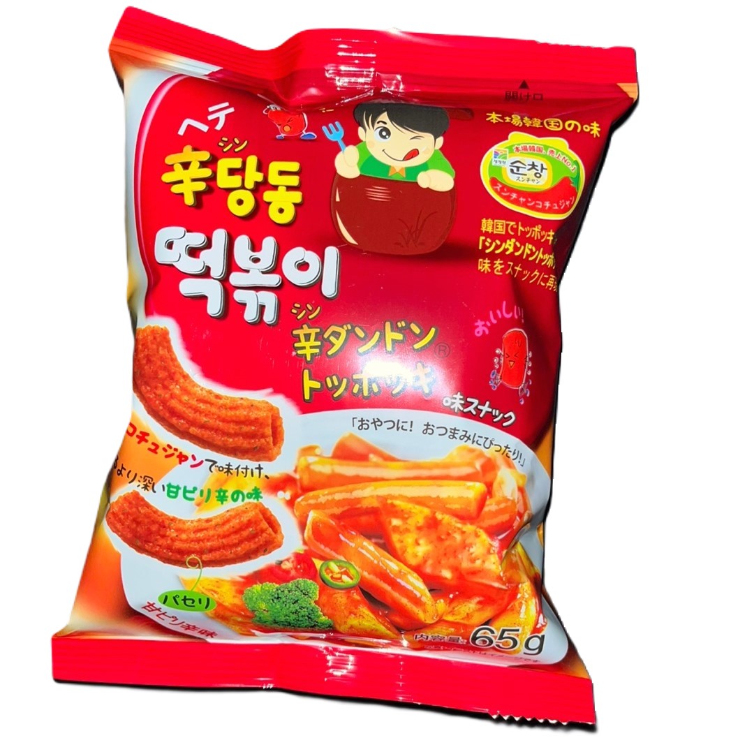 ヘテ・辛ダンドントッポキ味スナック・65g