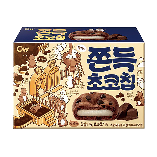 チョンウ・もちもちチョコチップ・90g(5個入り)