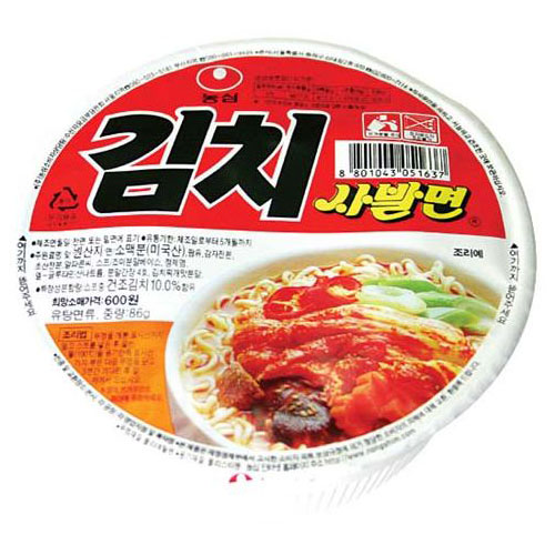農心・キムチサバル麺・86ｇ